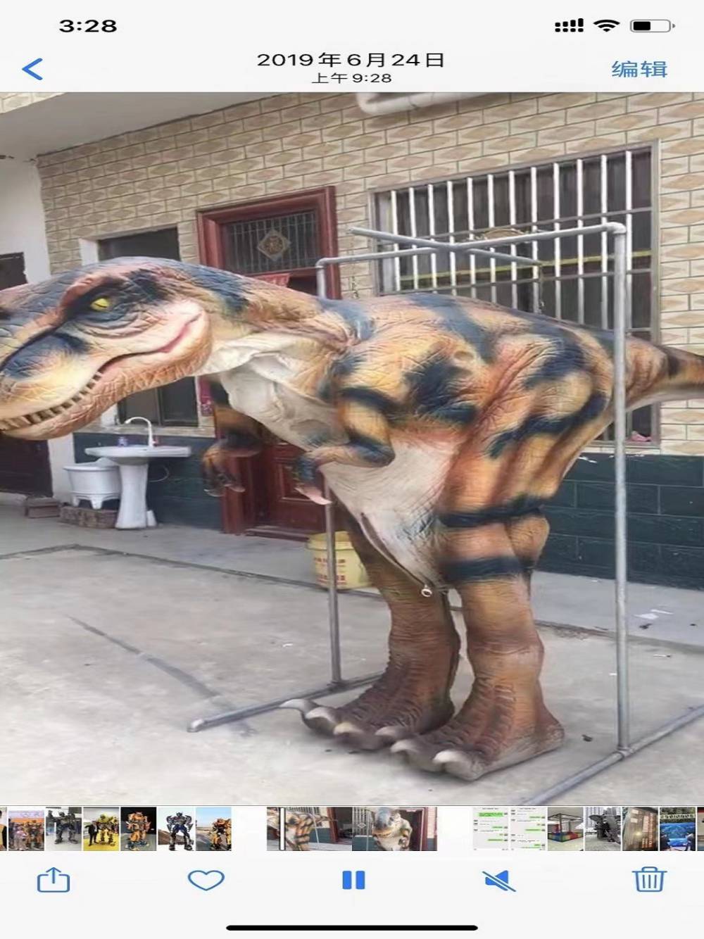 高仿真电动恐龙模型出售 河南周口工厂生产制作