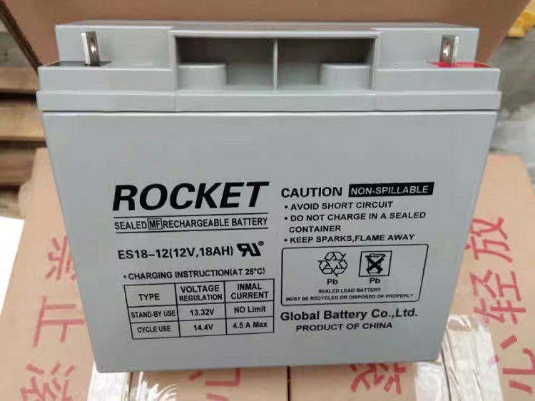 韩国火箭 ROCKET蓄电池 ES18-12 12V18AH 照明UPS报警监控