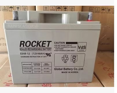 火箭蓄电池ES40-12免维护12V40AH UPS电源太阳能直流屏