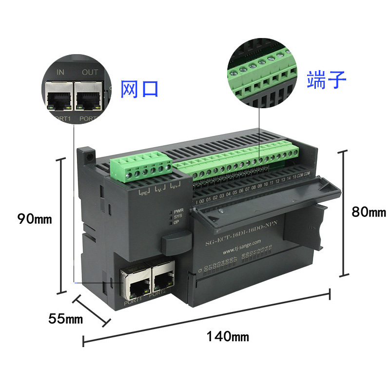 天津三格电子ProfiNET一体式远程IO模组总线模拟量数字量输入输出模块