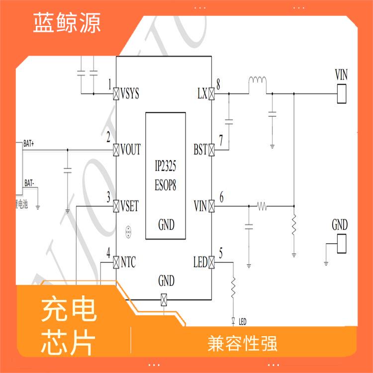 充电速度快 IP2325现货 内置了多种保护功能