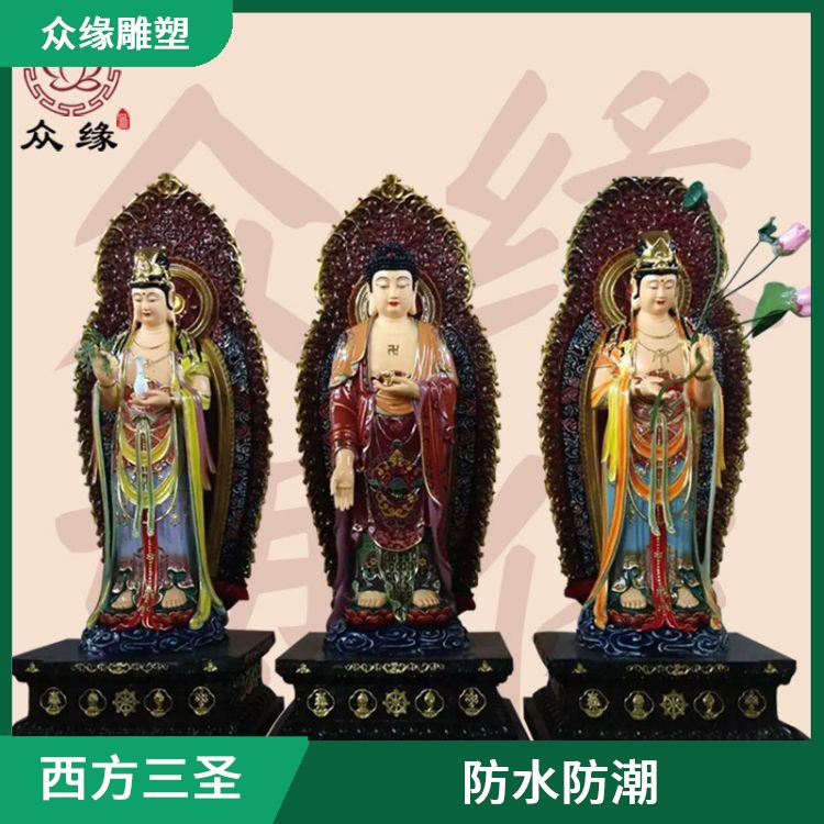 浙江娑婆三圣佛像批发 轻便 易于运输 具有良好的外观效果