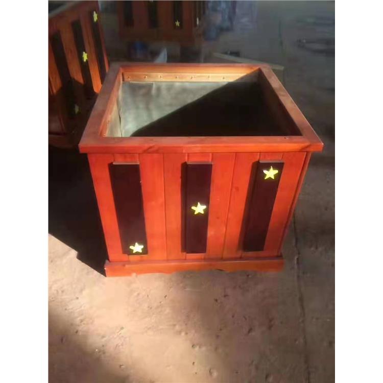 廊坊绿植工程木箱 花箱坐凳