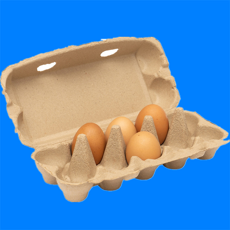 12装枚本色纸浆鸡蛋盒