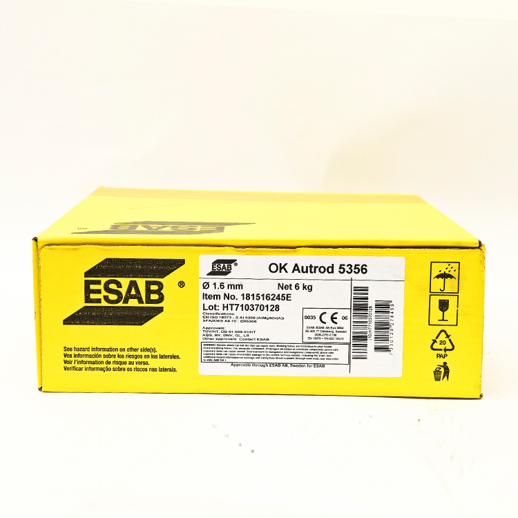 供应ESAB伊萨焊接材料OK Autrod 5356 1.6mm 实芯合金焊丝