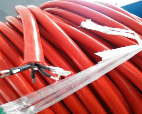 ZR-JGGP22-2*120红色柔性硅橡胶电缆