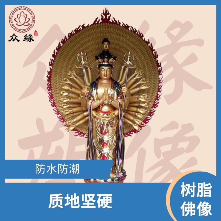 黑龙江铜雕准提菩萨佛像 造型优美 由树脂材料制成的