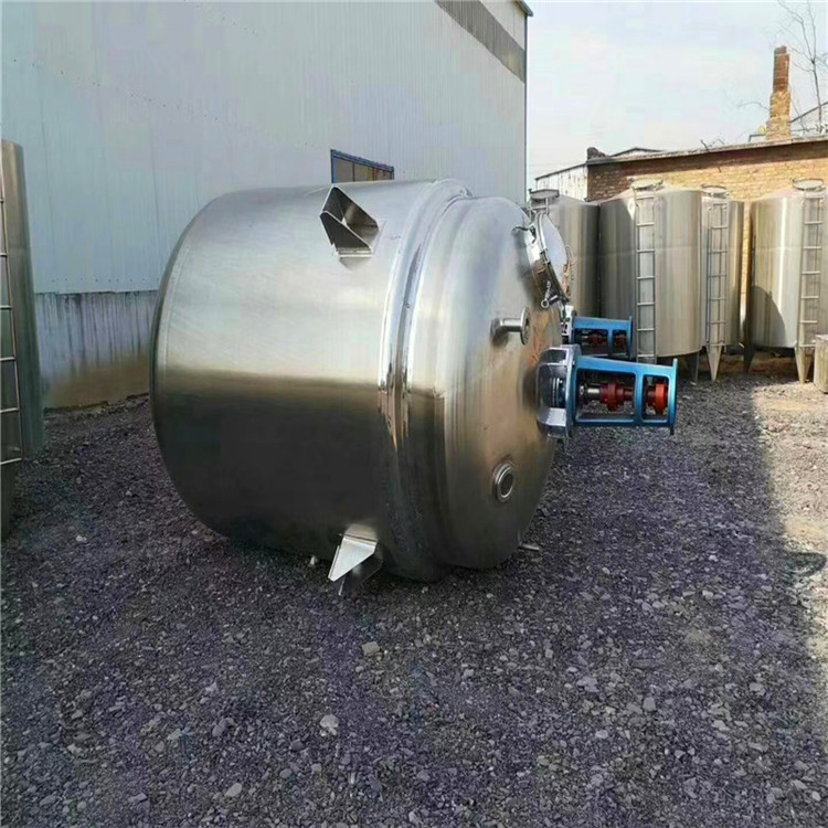 腾洋常年回收二手10吨不锈钢移动式搅拌釜 二手不锈钢蒸汽反应罐
