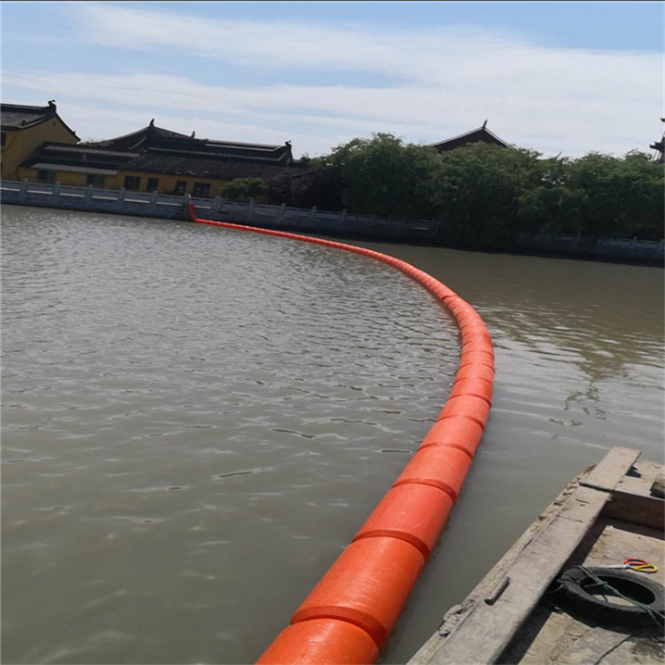 浮排方案 广安湖泊浮筒 橡胶拦污带
