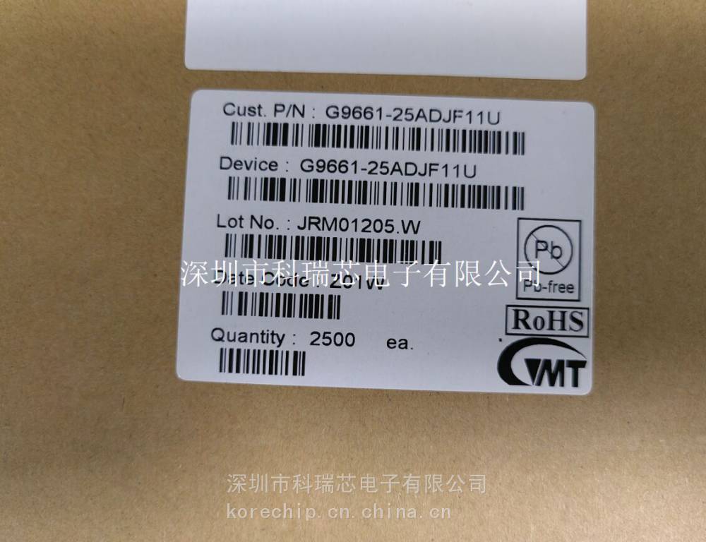 供应中国台湾致新 G9661-25ADJF11U 低Dropout稳压器 欢迎致电