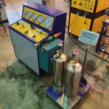 七氟丙烷消防瓶CCC认证检测设备 气体灭火评审设备