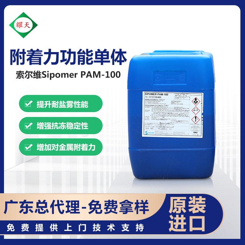 索尔维SIPOMER PAM-100 特殊功能单体 乳液聚合，增加湿附着力