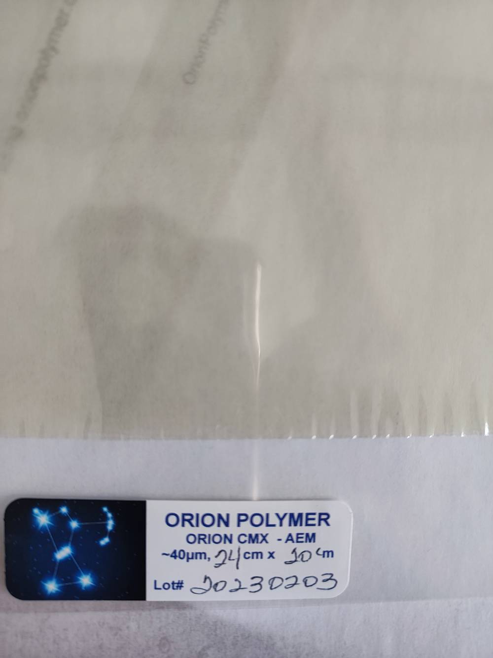 美国Orion Polymer阴离子交换膜CMX制氢应用