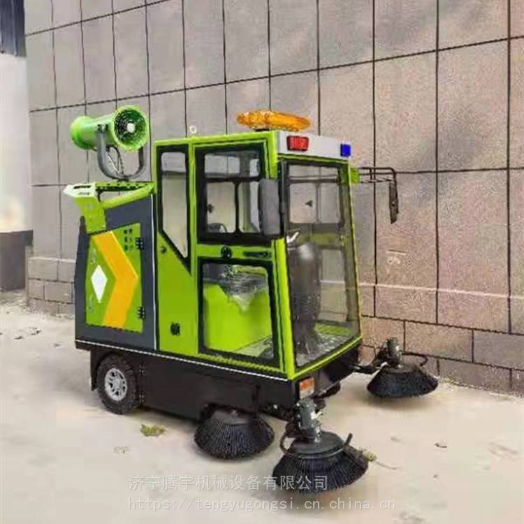 TY-2000型驾驶式扫地机手推式两轮自动洗地机 济宁小型四轮带驾驶楼扫地机