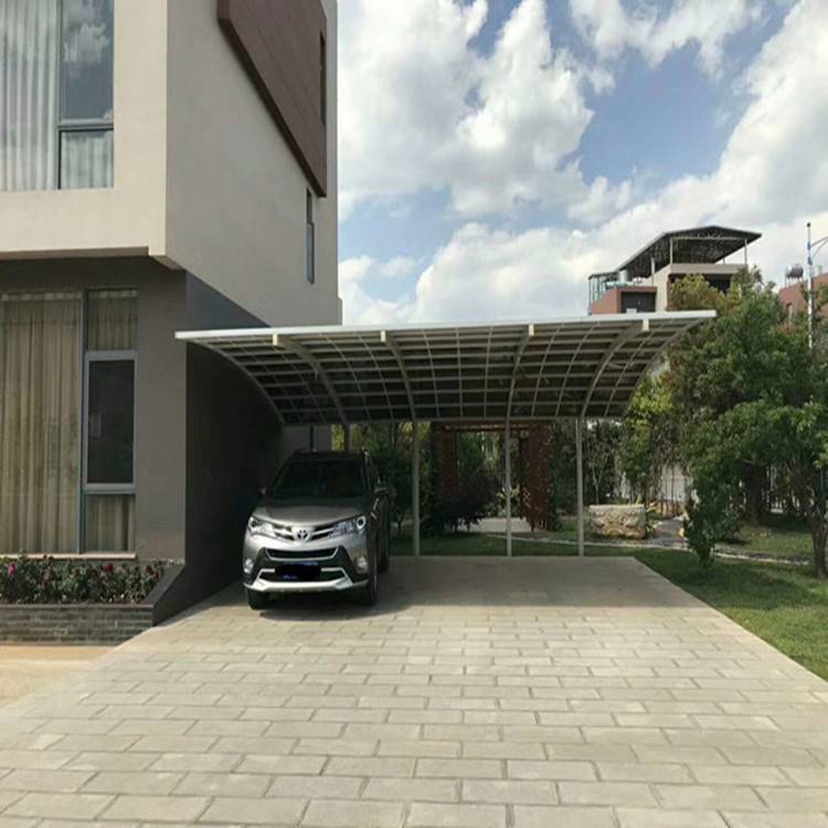 北京停车棚定做别墅铝合金耐力板停车棚阳台露台雨棚