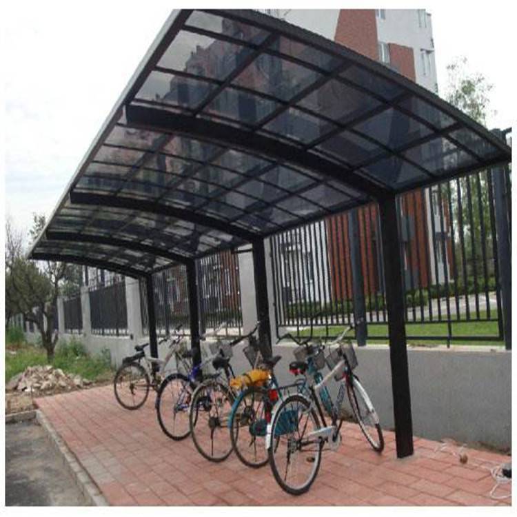 北京定做铝合金汽车停车棚 防雨棚 电动自行车充电车棚 小区物业机关院校公司单位电动自行车充电车棚