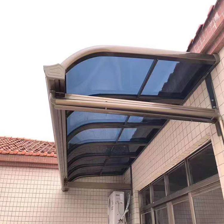 北京雨棚定制 铝合金雨棚 透明耐力板露台棚定做安装