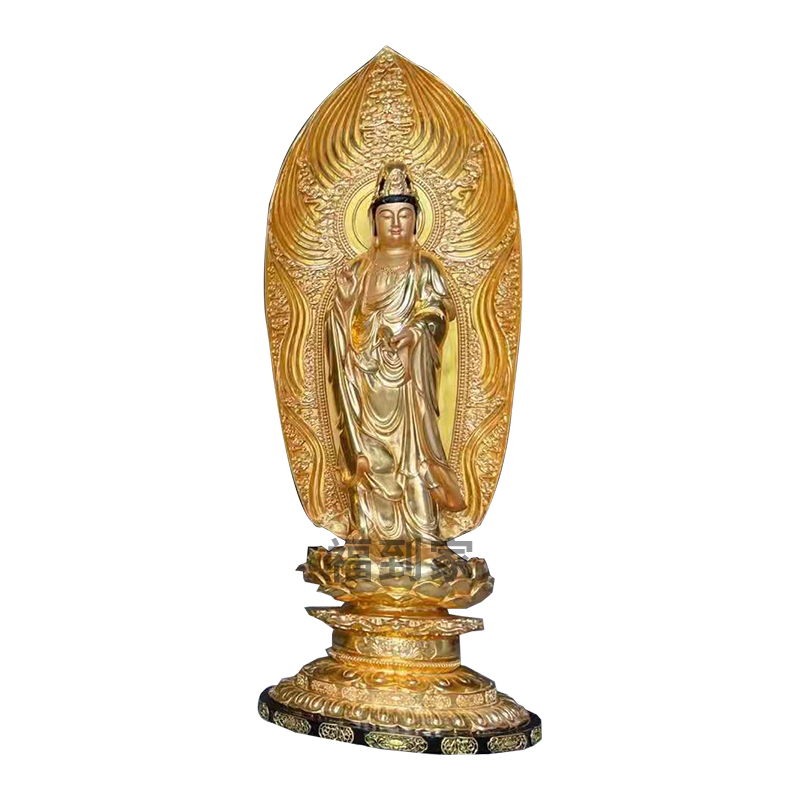 西方三圣佛像 又称阿弥陀三尊 大势至菩萨 观世音菩萨佛像 玻璃钢材质