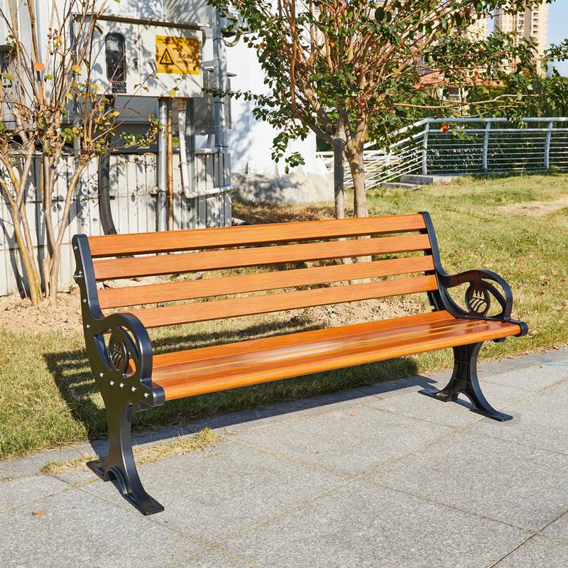户外铁艺公园椅小区园林景观金属长排座椅公共区域座椅