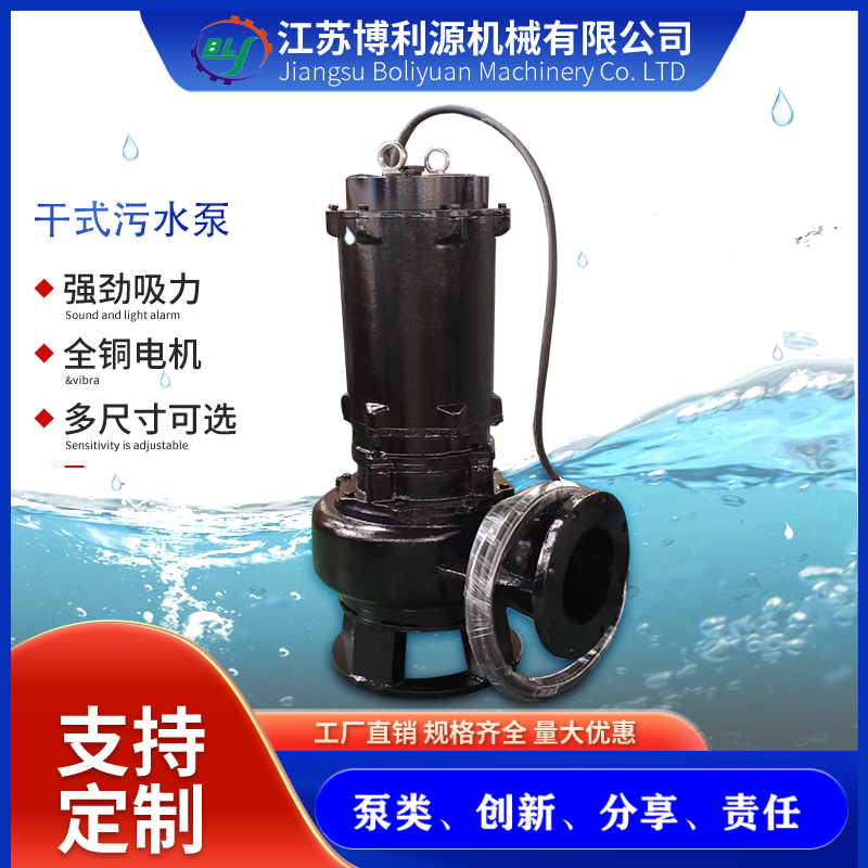 博利源 潜不排污泵集水坑污水处理搅拌潜污泵电动380V污水泵
