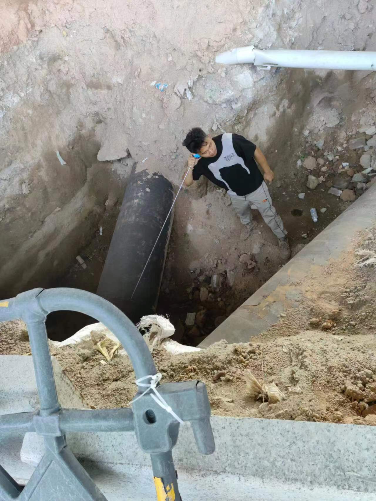 清远工业园区地下水管漏点探测