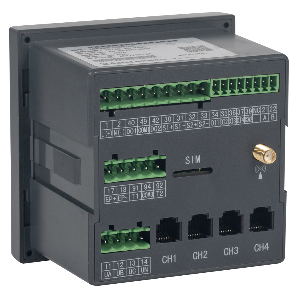 安科瑞交流多回路电量采集装置AMC300L-4E3/4G无线通讯4路三相