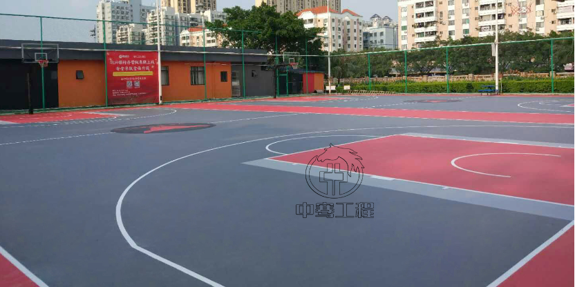 河源硅PU篮球场建设 服务为先 广东中骞工程供应