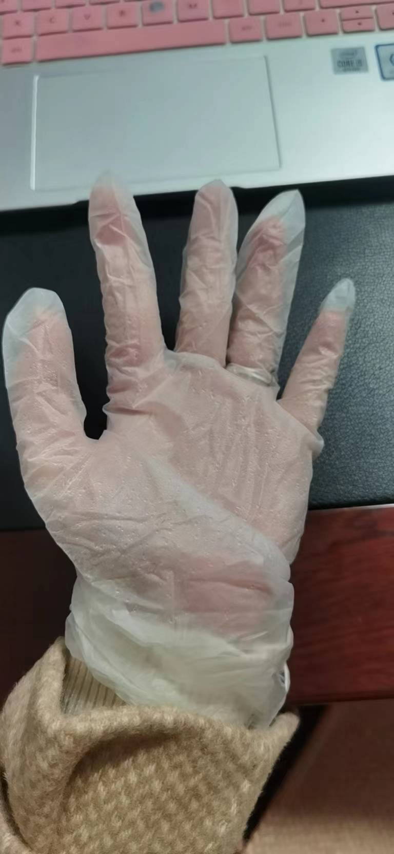 一次性PVC手套.检查手套.清洁食品级.美容实验防水防油PVC手套