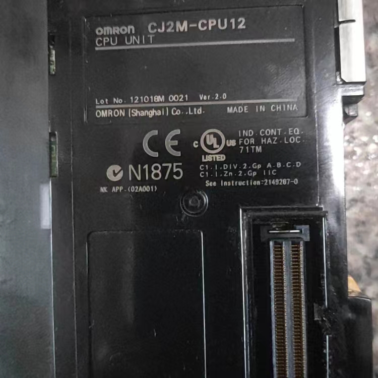 CJ2M-CPU12电源故障，通讯故障，输入输出点故障维修