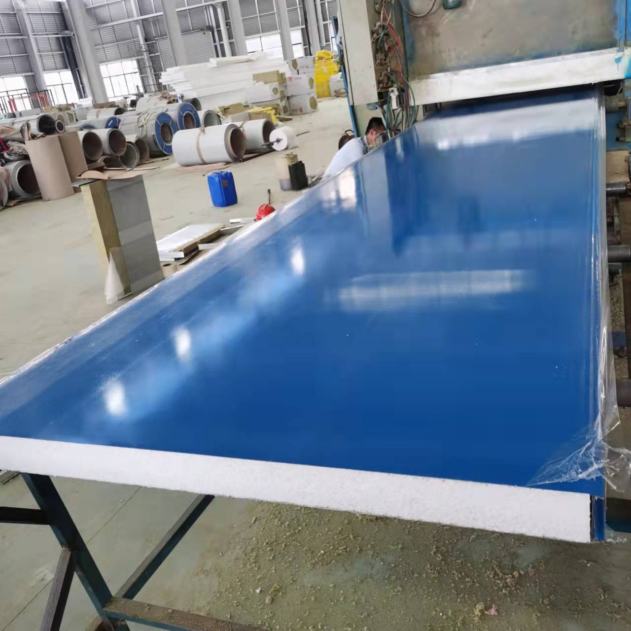 高密度机制泡沫夹芯板 EPS彩钢泡沫保温板 真金泡净化板