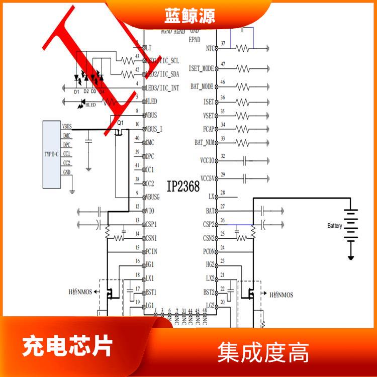 现货供应IP2368 能量转换效率高 集成了多种功能模块