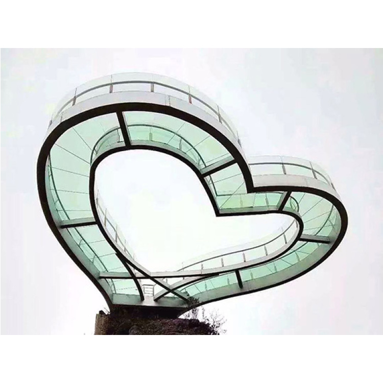 高空玻璃观景台厂家 三鑫体育游乐设备 为什么景区都热衷于建造玻璃观景台