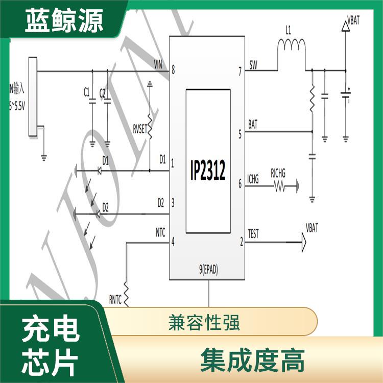 內(nèi)置了多種保護(hù)功能 同步降壓充電芯片