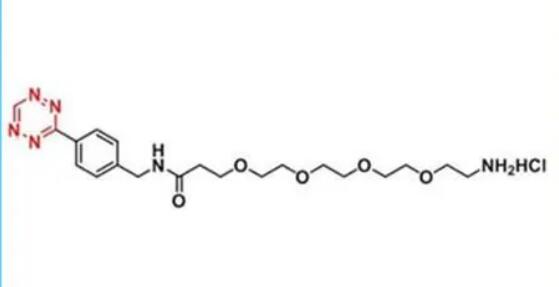 Tetrazine PEG4 amine HC..