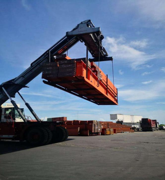 中国至泰国钢构件海陆联运运输