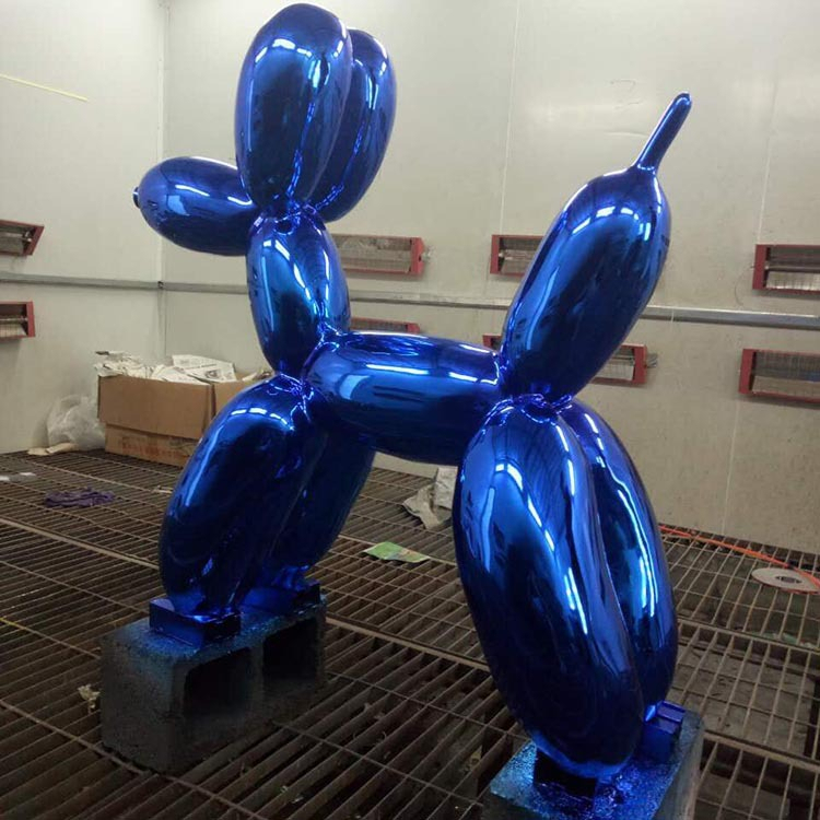 玻璃钢气球狗雕塑定制,城市景观小品模型摆件