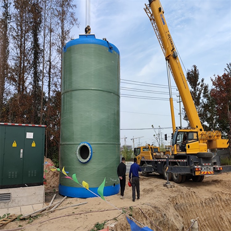 宿迁智能污水提升泵站厂家 一体化截流井成套设备