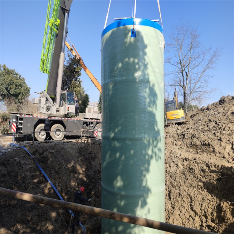 马鞍山地埋式污水提升泵站生产厂家 玻璃钢材质防腐