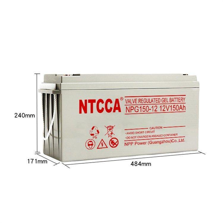 NTCCA恩科蓄电池12V120AH通讯/输配电设备电源NP120-12机房基站UPS/EPS备用电源