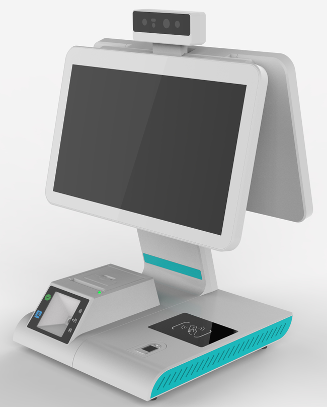 卓餐 智能双屏收款终端GZC-G20C 简约订餐机 食堂订餐消费机