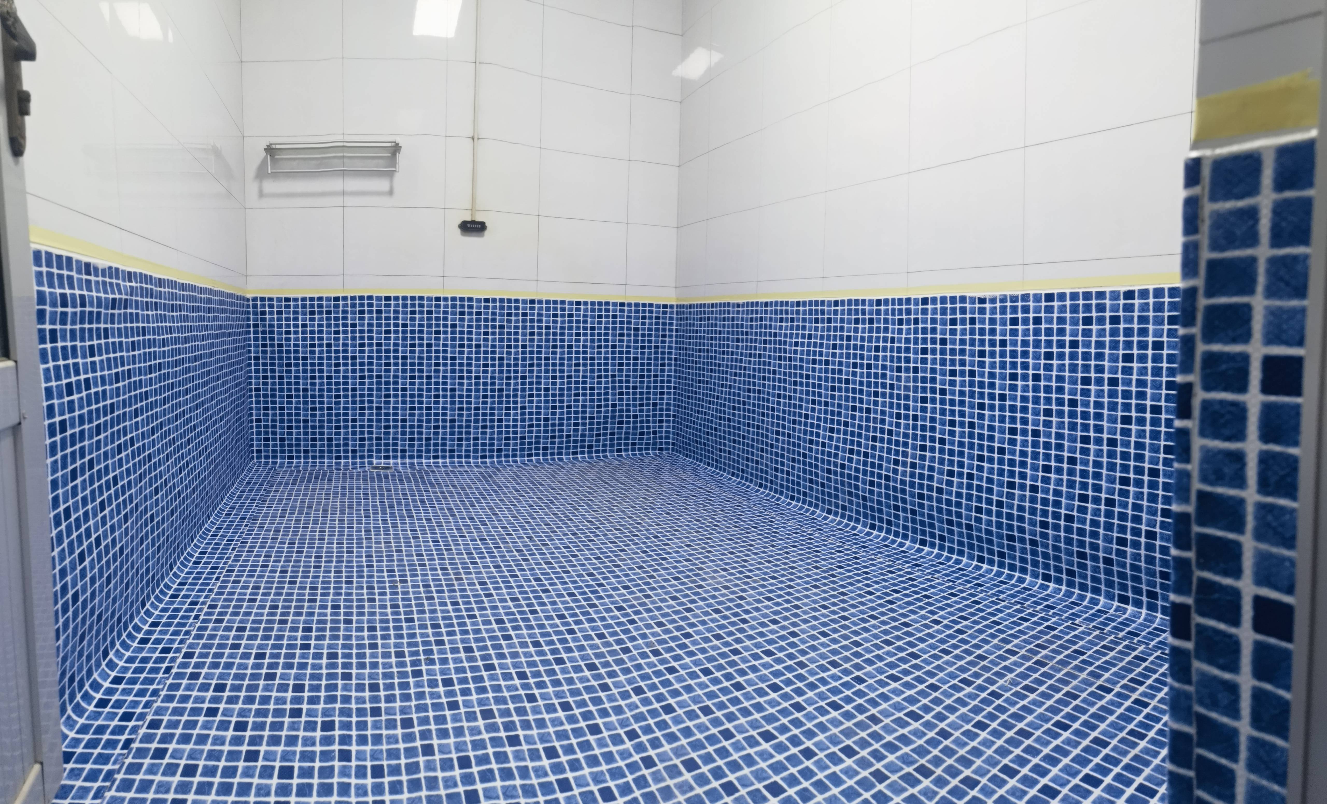 浴室泳池胶膜 游泳池水上乐园系统 马赛克胶膜
