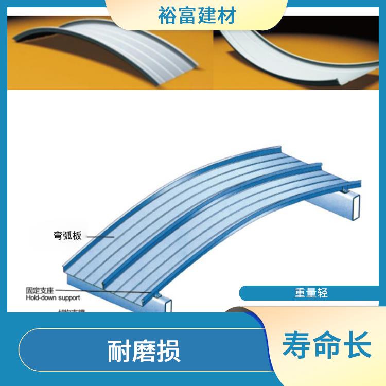 65-500铝镁锰扇形板 耐火性好 降低了结构负荷