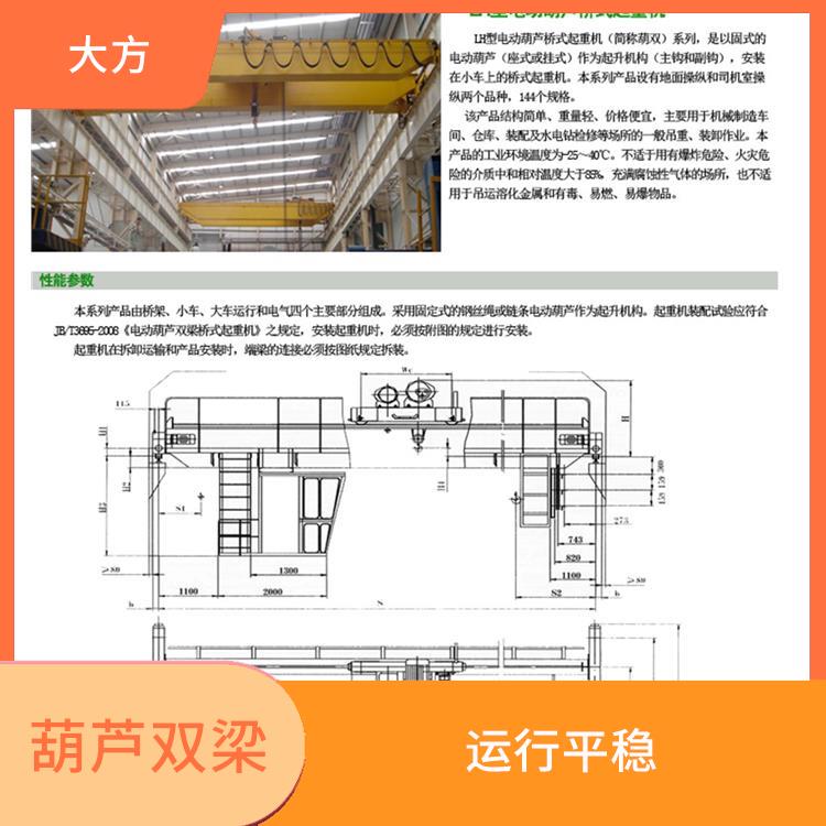 葫芦双梁厂家 适应性强 维护方便