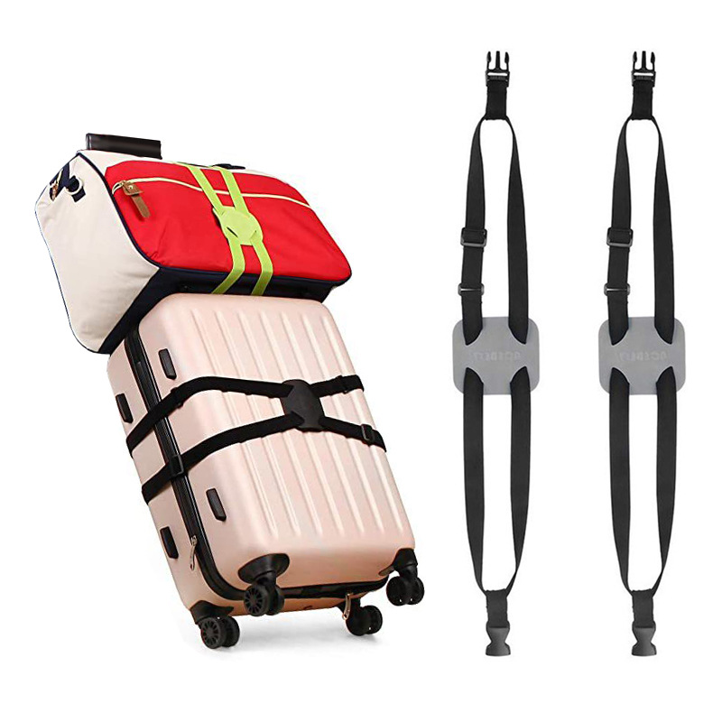 瑞锦 旅行箱捆绑带 十字安全固定打包带 多功能行李拉杆箱扎带
