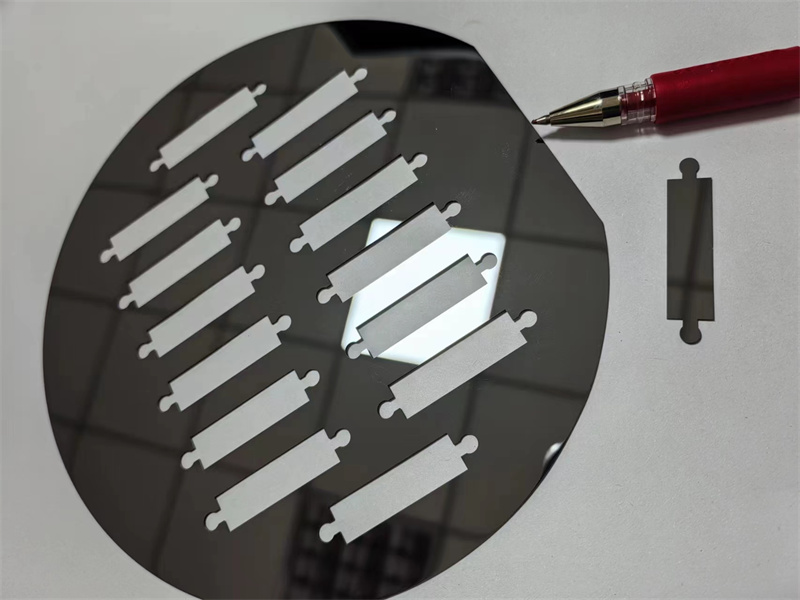 单晶硅片异形切割 双面研磨片硅片激光打孔晶圆激光划片个性定制