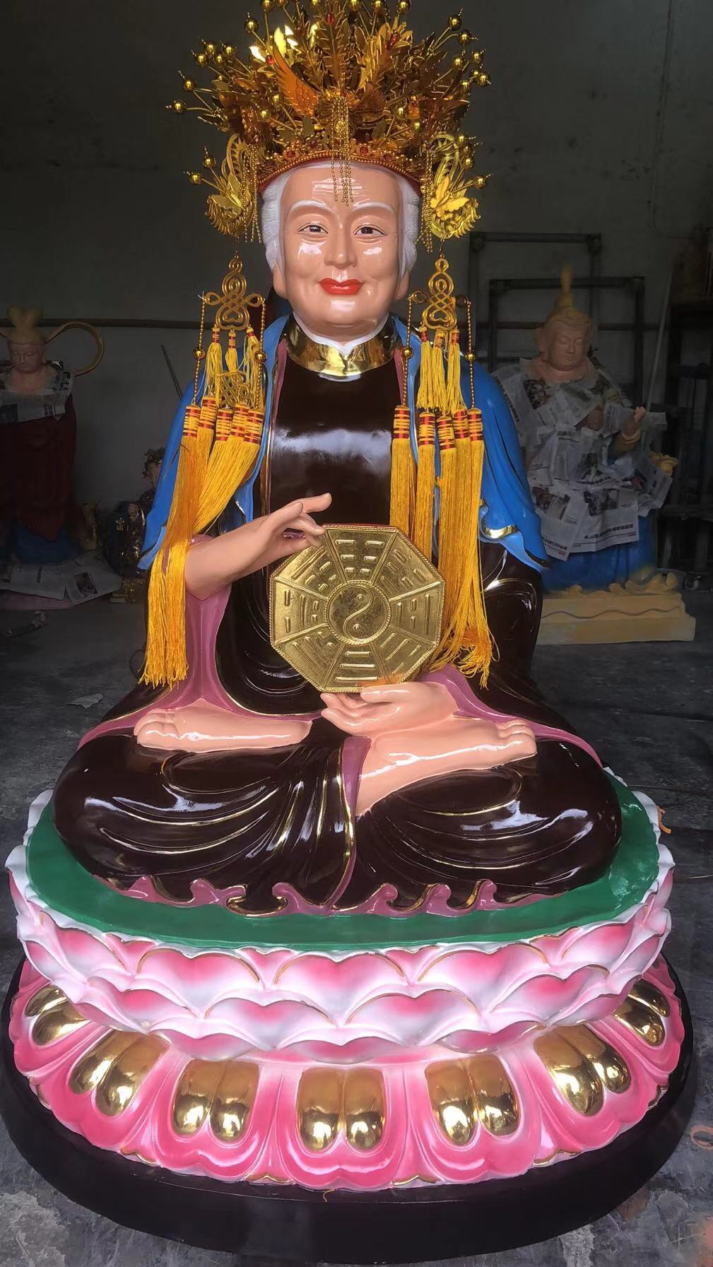 十二老母雕塑定制 送子奶奶神像 观音老母佛像 三皇姑神像 72老母佛像