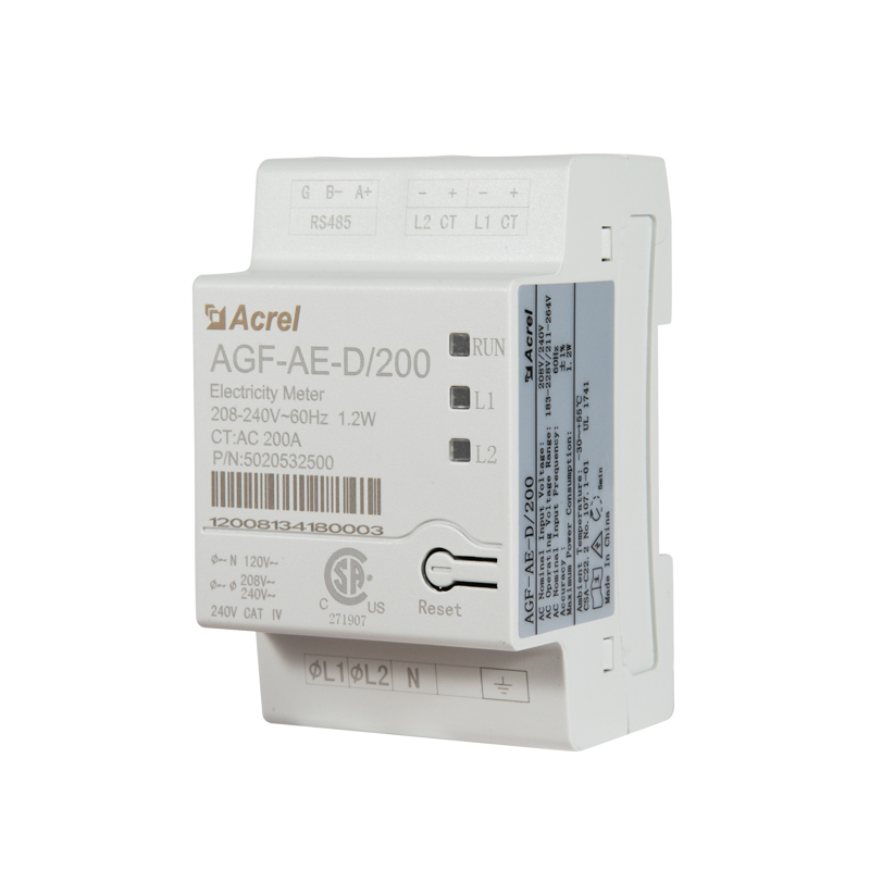 安科瑞AGF-AE-D/200 光伏系统交流两相电能表 ul认证
