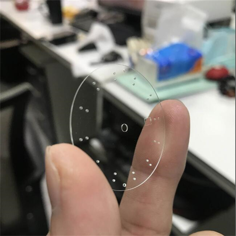 玻璃窗口片激光开窗 高硼硅光学玻璃异形切割打孔刻槽个性加工