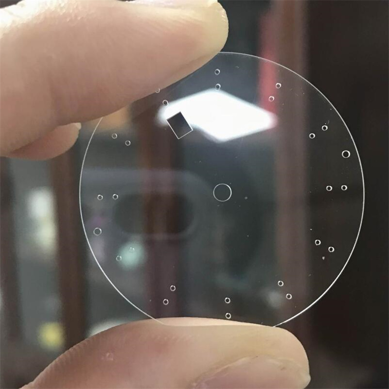 光学玻璃激光切割 透明材料激光异形加工打孔刻槽加工
