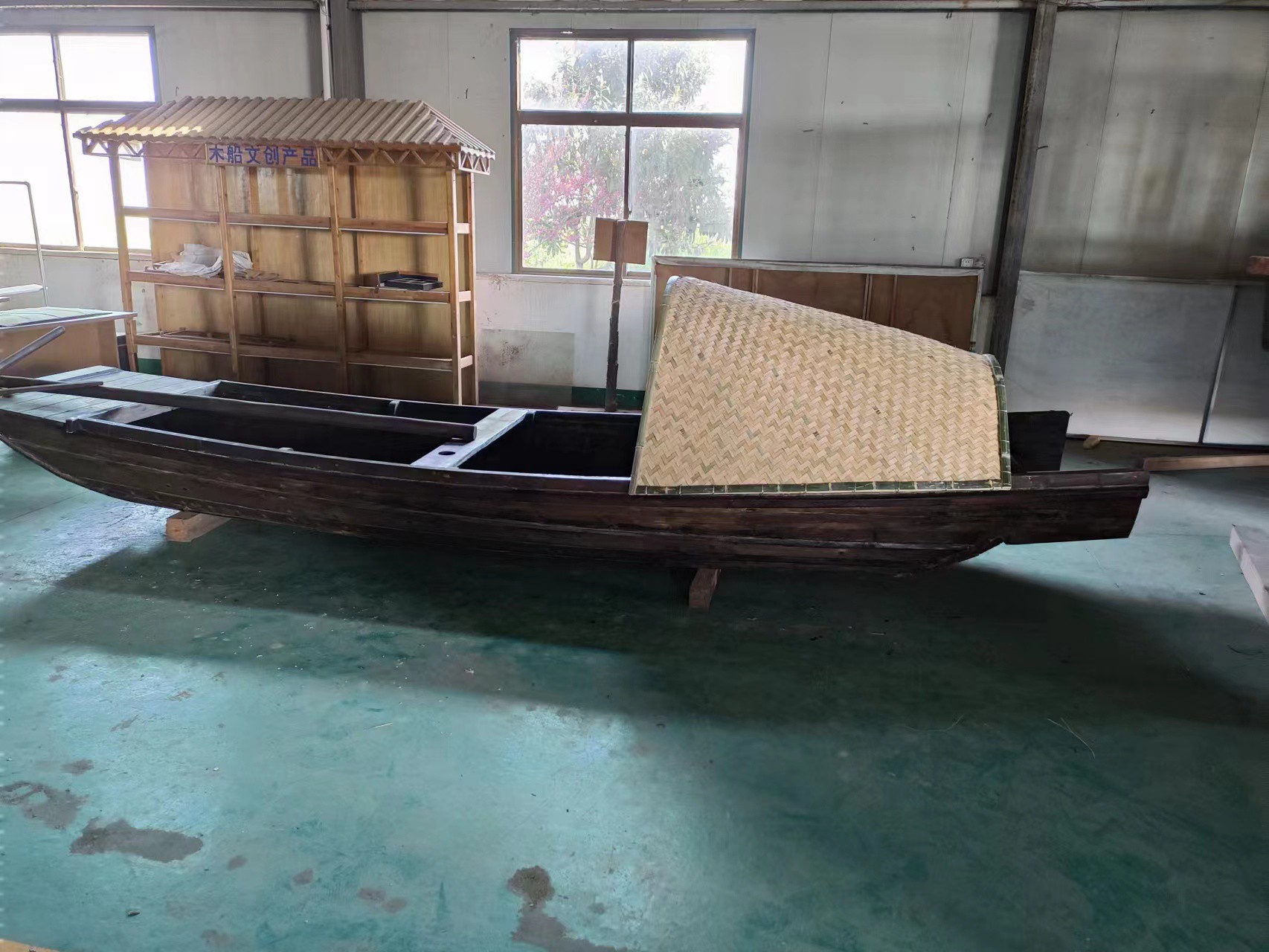 内蒙古乌篷船定制旅游船道具